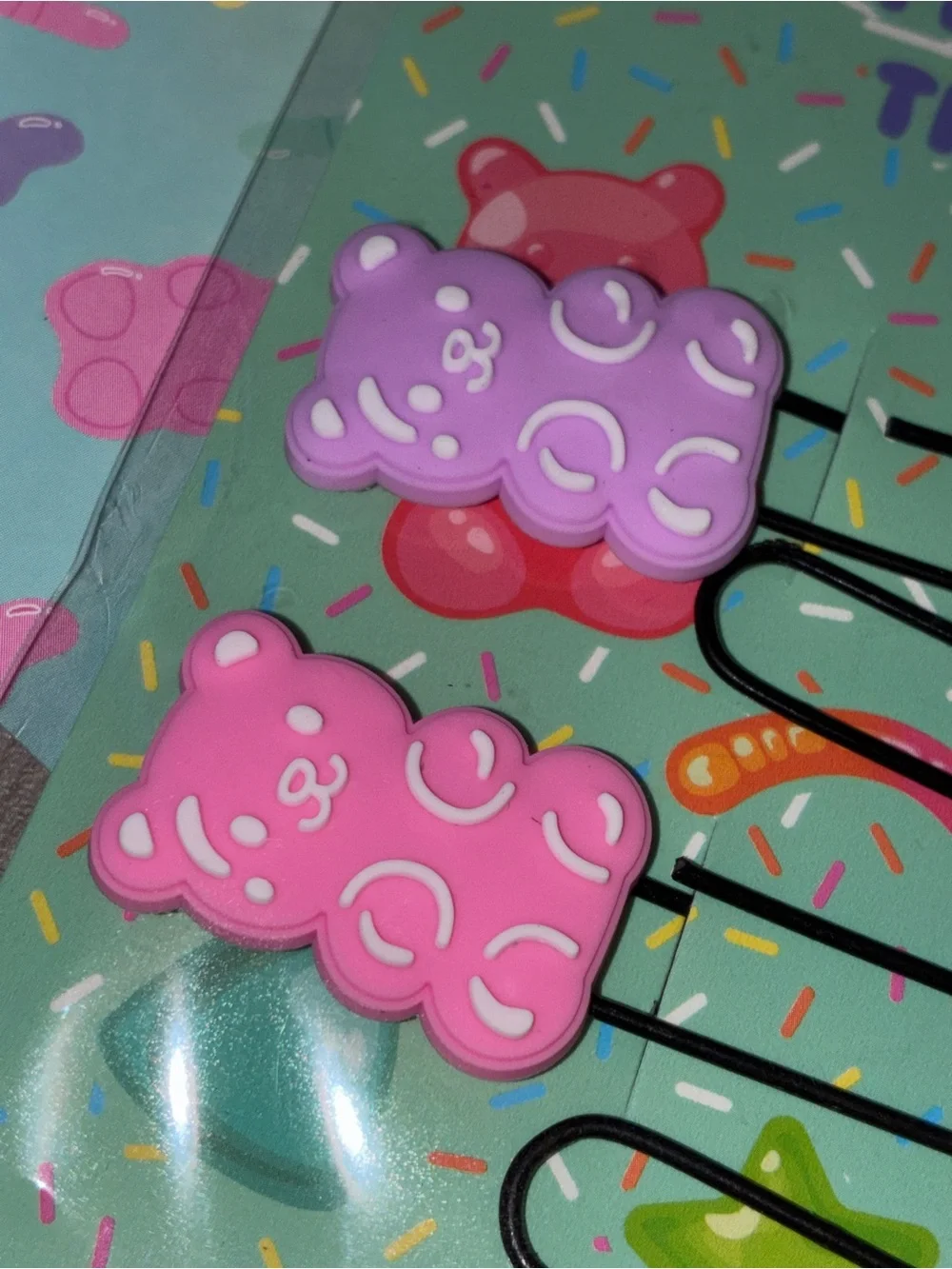 Gummy Bear Notebook Set w/Paper Clips